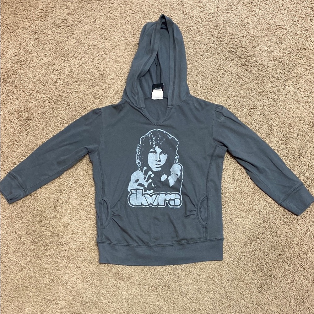 Junk Food Clothing Gray Graphic Hoodie Sweatshirt